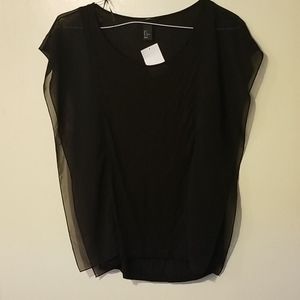 H&M chiffon detail blouse